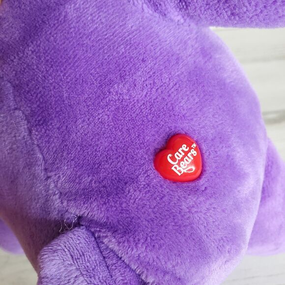 Care Bears Share Bear Purple White Lollipops 12" Plush Stuffed Animal 2015 NICE! - Picture 8 of 10